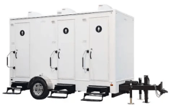 3 stall bathroom trailer