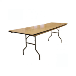 8-ft wooden table (8’ x 30’)